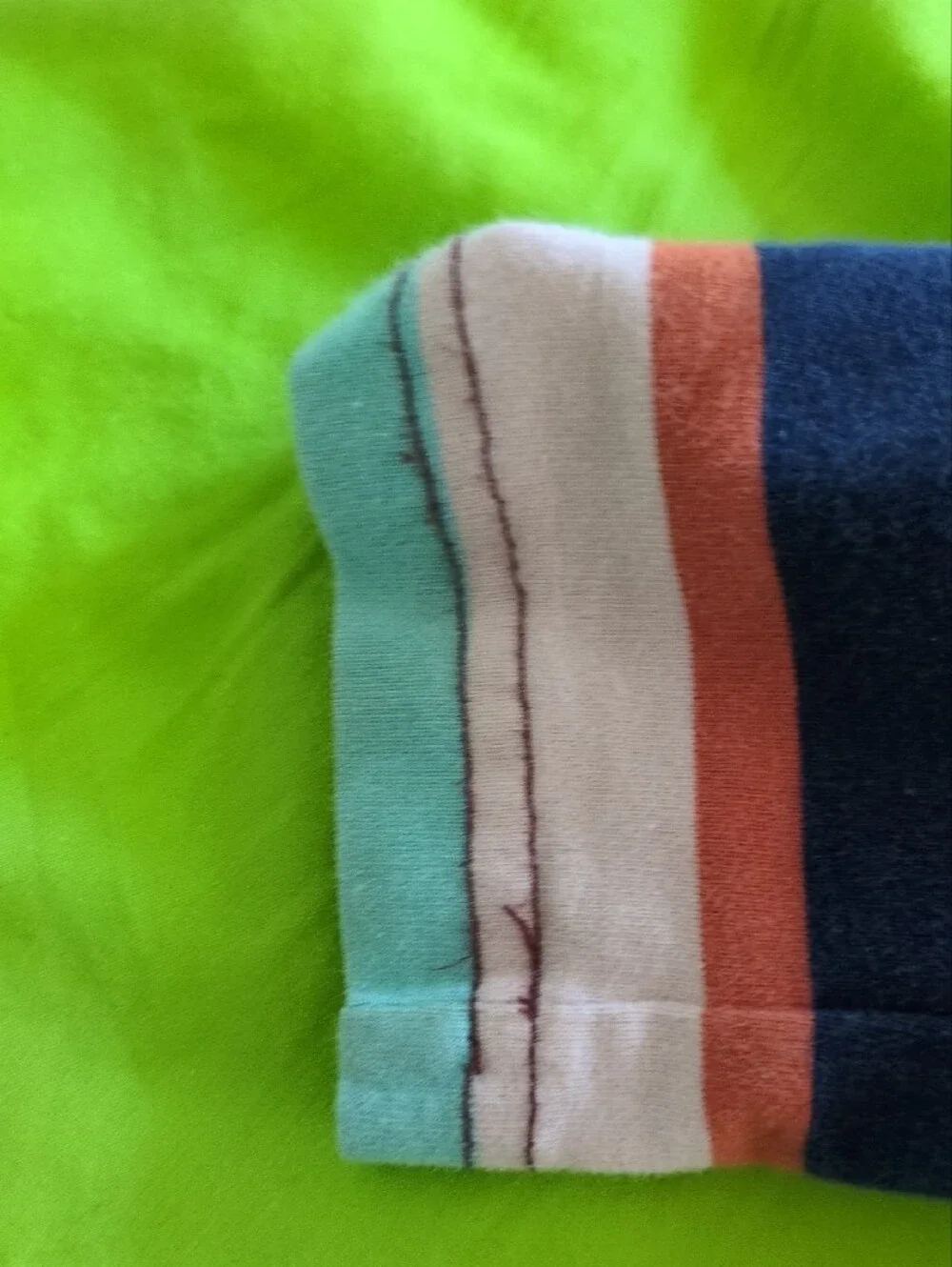 Kids' Striped Leggings and Neutral Jogger Set - Pink, Teal, Navy Size 4